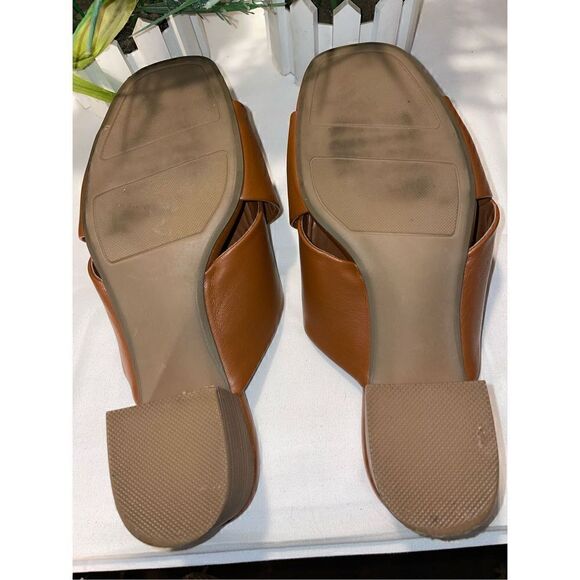 Lauren Conrad Women's Soda Pop Slip On Camel Colored Sandals Size 7.5M - Picture 8 of 11